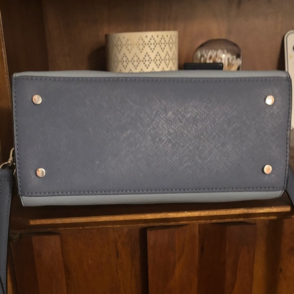 Kate Spade Reiley Medium Dome Satchel in Blue Dawn Saffiano Leather - Picture 4 of 5